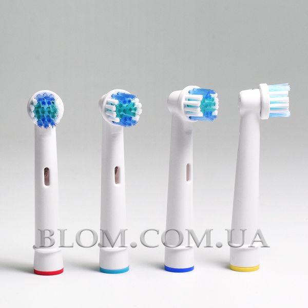 Набір насадки precision clean sb17-a 4 шт для Oral-B, ковпачки для насадок, підставка для щітки та скребок для язика