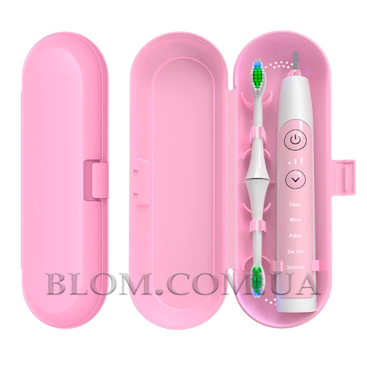 Футляр для електрощітки oral b soocas philips oclean xiaomi універсальний рожевий 905-3 фото