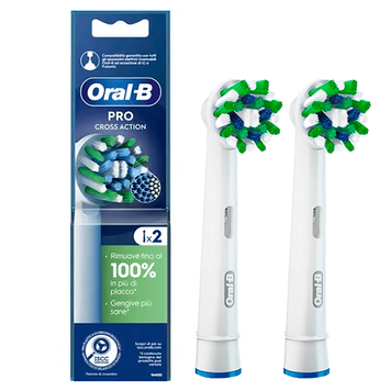 Насадки CrossAction Oral-B EB50 2 шт для електричної зубної щітки Braun 788 фото