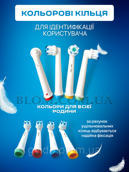 Змінні насадки для зубної щітки Oral-B Sensitive Clean EB60-X 961 фото