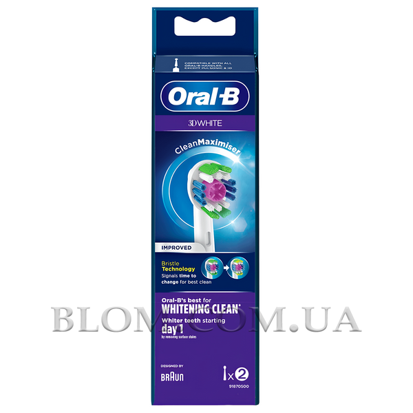 Насадка на електричну зубну щітку Oral-B 3D White Clean EB18 2 шт 676 фото