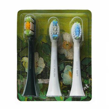 Насадки оригінальні Soocas Polish, Soft Clean 3 види для зубних щіток X1, X3, X3U, X3 Pro, X5, V1, D2. D3 1132 фото