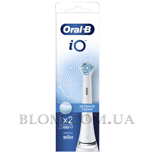 Насадка для зубної щітки Oral-B iO Ultimate Clean White білі 2 штуки 797 фото