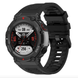 Ремінець силіконовий вологостійкий для годинника Xiaomi Amazfit T-Rex 2 з викрутками, Чорний