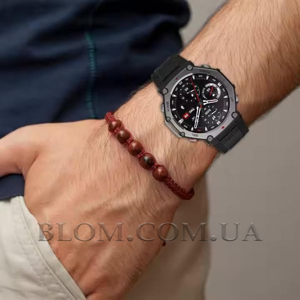 Ремінець змінний силіконовий для годинника Amazfit T-Rex 3, Чорний
