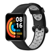 Ремінець силіконовий перфорований для годинника Mi Watch 2 Lite / Redmi Watch 2, Чорний-Сірий