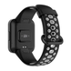 Ремінець силіконовий перфорований для годинника Mi Watch 2 Lite / Redmi Watch 2, Чорний-Сірий