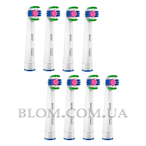 Насадки для електрощітки Braun Oral-B 3D White EB18 8 штук 1017 фото