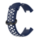 Ремінець силіконовий перфорований для годинника Mi Watch 2 Lite / Redmi Watch 2, Темно-Синій-Білий