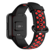 Ремінець силіконовий перфорований для годинника Mi Watch 2 Lite / Redmi Watch 2, Чорний-Червоний