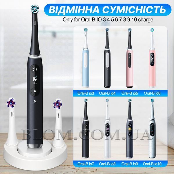 Органайзер-Підставка для Насадок (2 шт.) та Зарядного Пристрою Oral-B iO Series 1158 фото