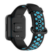 Ремінець силіконовий перфорований для годинника Mi Watch 2 Lite / Redmi Watch 2, Чорний-Синій