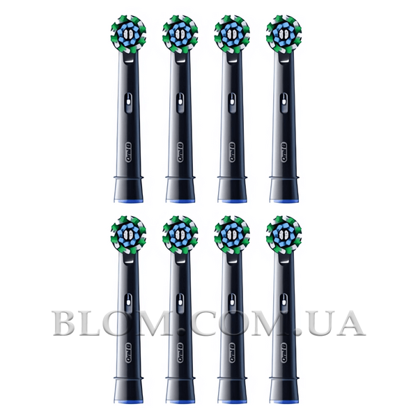 Насадка для зубної щітки Oral-B Cross Action Pro Black набір 8 штук 969 фото