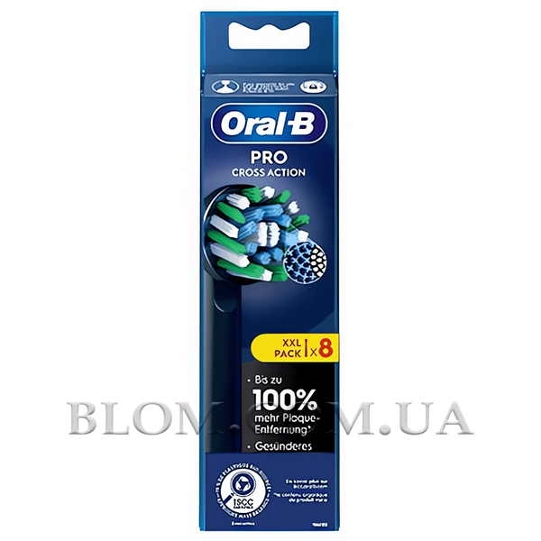 Насадка для зубної щітки Oral-B Cross Action Pro Black набір 8 штук 969 фото