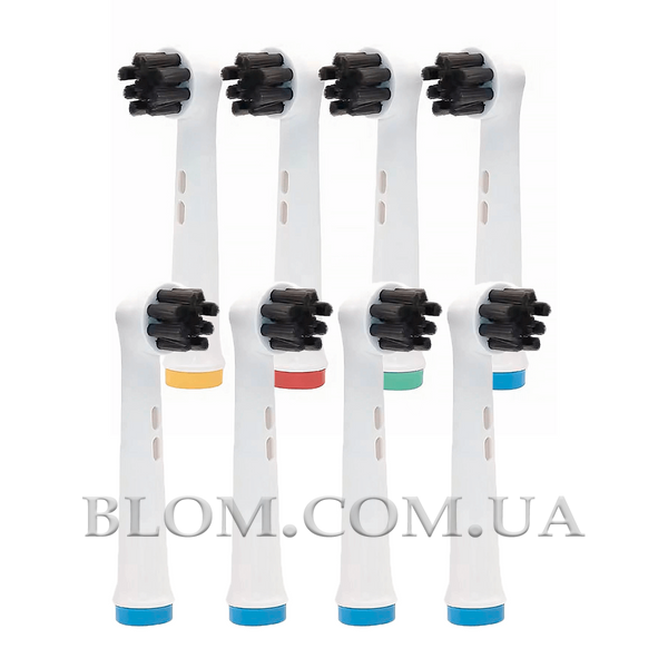 Набір із 8 змінних насадок EB58-X EB20CH Precision Pure Clean до зубної щітки Oral-B 992 фото