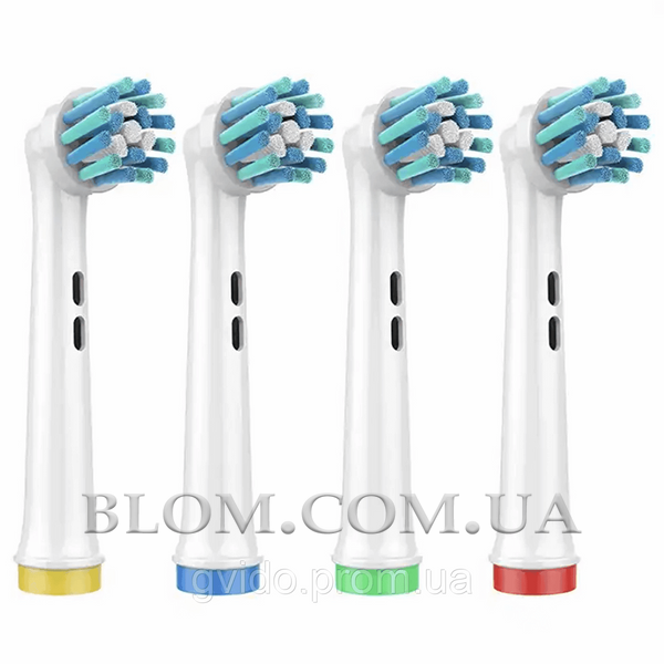 Комплект із 8 змінних насадок EB50-X Cross Action і EB20-X Precision Clean до зубної щітки Oral-B Braun 998 фото