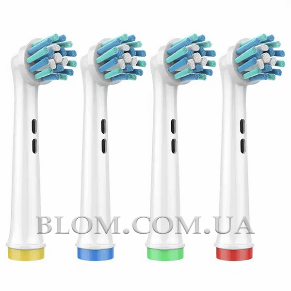 Комплект із 8 змінних насадок EB50-X Cross Action і EB20-X Precision Clean до зубної щітки Oral-B Braun 998 фото