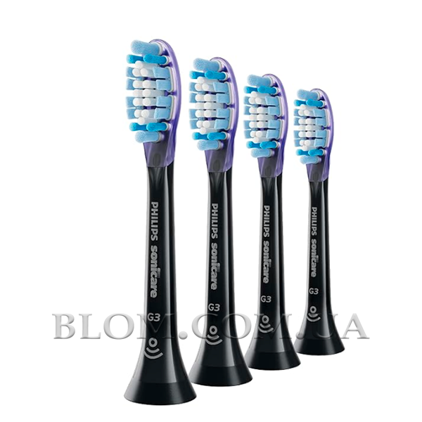 Насадки на зубную щетку Philips Sonicare G3 Premium Black HX9054 1037 фото