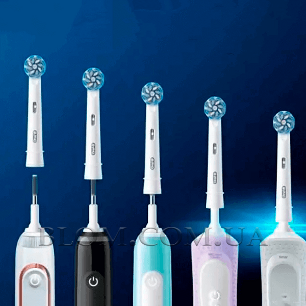 Насадки Oral-B Sensitive Clean EB60 (3 шт) на зубну щітку Braun 696 фото