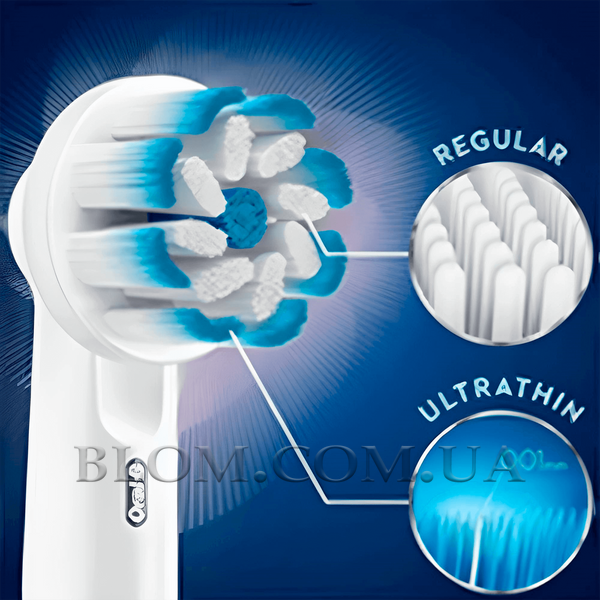 Насадки Oral-B Sensitive Clean EB60 (3 шт) на зубну щітку Braun 696 фото