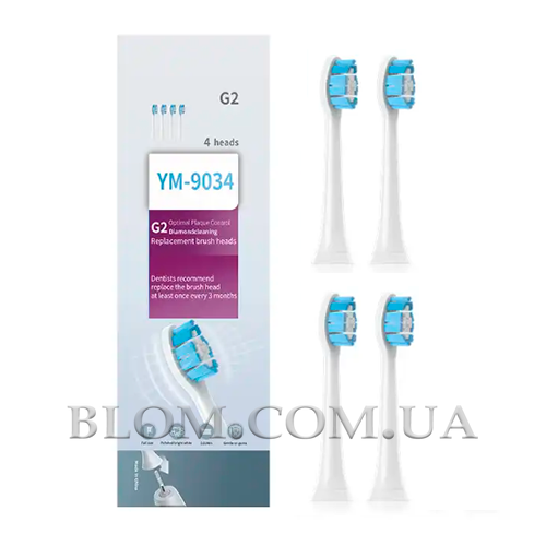 Насадки для зубних щіток Philips Sonicare G2 Optimal Gum Care HX9034 4 шт 712 фото