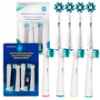 Комплект из 8 сменных насадок SB-17A Precision Clean и EB50 Cross Action для зубной щетки Oral-B Braun