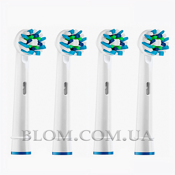 Комплект із 8 змінних насадок SB-17A Precision Clean і EB50 Cross Action для зубної щітки Oral-B Braun 987 фото