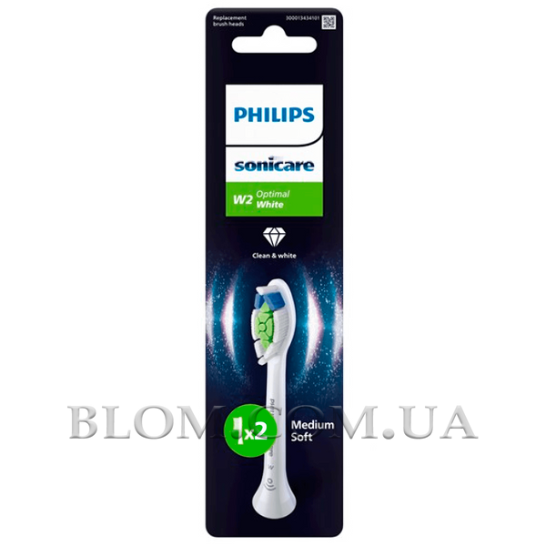 Насадки для звукової зубної щітки Philips Sonicare W2 Optimal White 735 фото