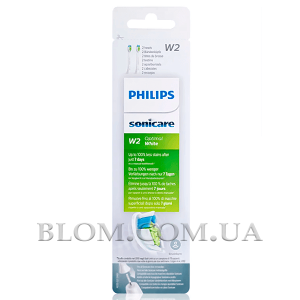 Насадки для звукової зубної щітки Philips Sonicare W2 Optimal White 735 фото