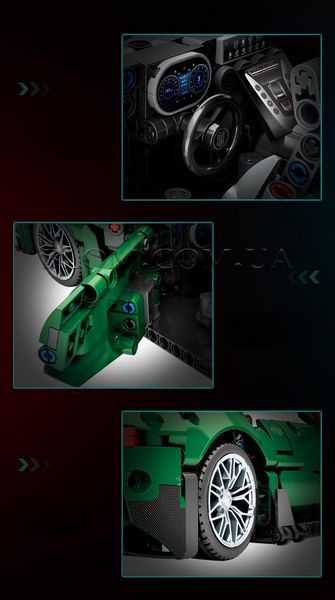 Конструктор гоночна машинка Mercedes Benz GTR Green Goblin 805 фото