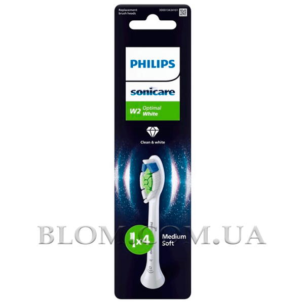 Змінні насадки для зубних щіток Philips Sonicare W2 Optimal White HX6064 білі 736 фото