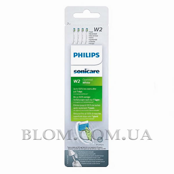 Насадки Philips Sonicare W2 Optimal White HX6064 для зубної щітки 736 фото