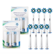 Набір із 8 змінних насадок EB50 для зубних щіток Oral B Cross Action, Білий, 8 шт