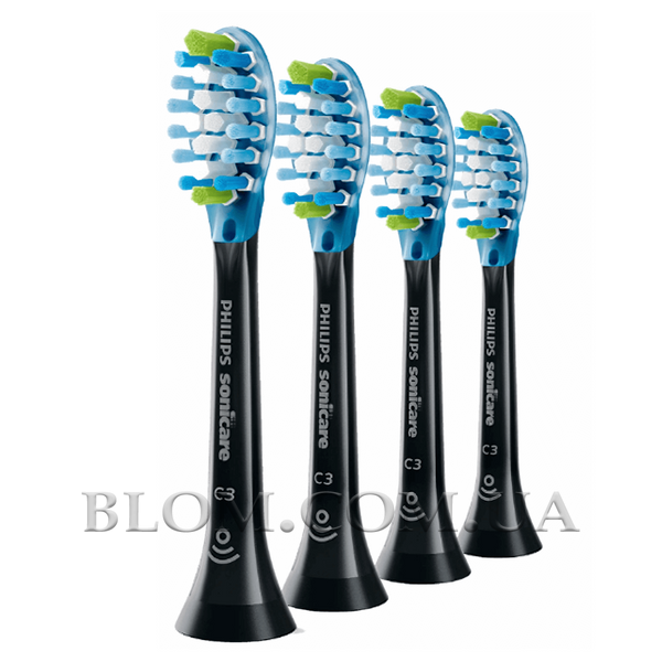 Насадки Philips Sonicare C3 Premium Plaque Defence чорні 4 штуки 738 фото