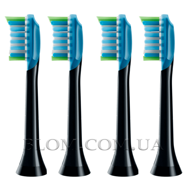 Насадки Philips Sonicare C3 Premium Plaque Defence чорні 4 штуки 738 фото