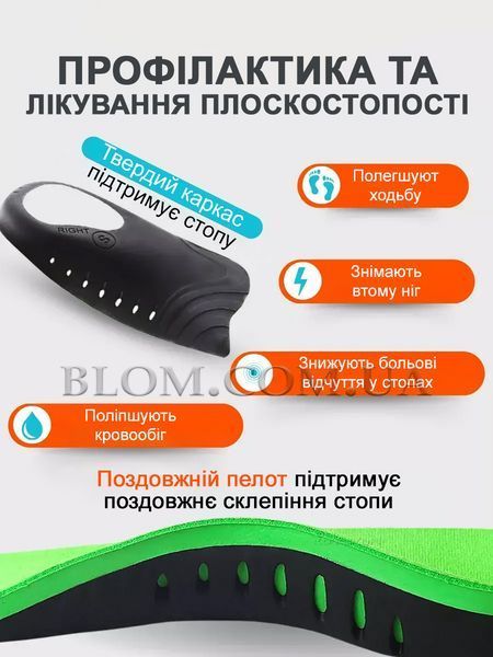 Устілки ортопедичні від плоскостопості та вальгусної деформації, 38-40