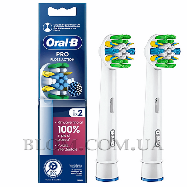 Насадки Floss Action EB25 для зубної щітки Oral B 2 шт для чищення міжзубних проміжків 740 фото