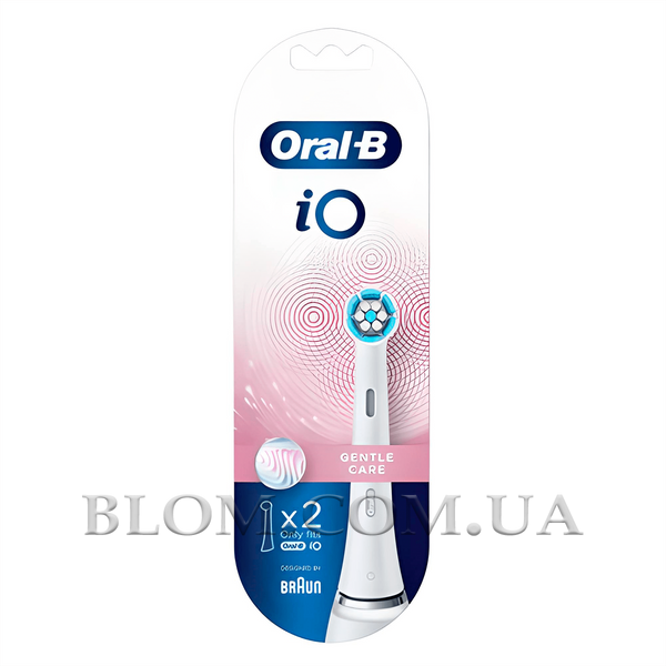 Насадка для зубної щітки Oral-B iO Gentle Care Білі бережный уход 2 шт 741 фото