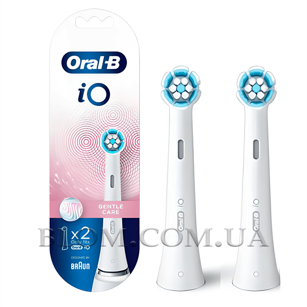 Насадка для зубної щітки Oral-B iO Gentle Care Білі бережный уход 2 шт 741 фото