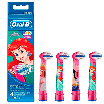 Насадки Princess: Oral-B Kids для дитячої щітки Braun Русалочка 729 фото