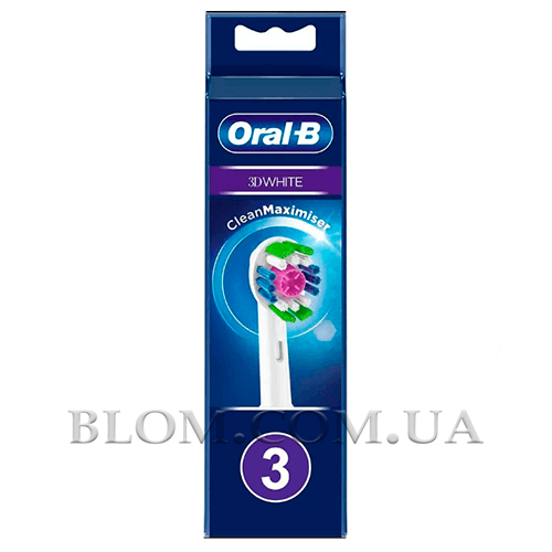 Комплект насадок Oral-B 3D White EB18PRB на електричну зубну щітку 931 фото