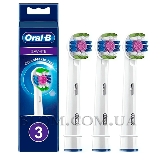 Комплект насадок Oral-B 3D White EB18PRB на електричну зубну щітку 931 фото