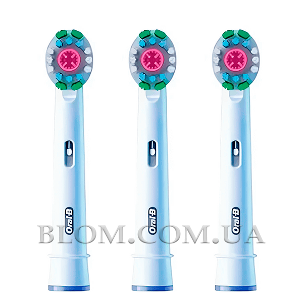 Комплект насадок Oral-B 3D White EB18PRB на електричну зубну щітку 931 фото