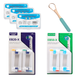 Набір насадки precision clean 4 шт, cross action 4 шт для oral b, скребок для язика та флосс-зубочистка