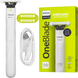 Триммер для интимных зон и тела Philips OneBlade Intimate QP1924/20 с технологией SkinProtect, водонепроницаемый, белый