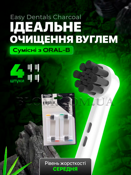 Набір насадки EB20CH Precision Pure Clean 4 шт для Oral-B, ковпачки для насадок, підставка для щітки та скребок для язика