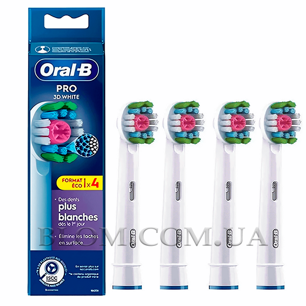 Змінні насадки Oral-B 3D White Pro EB18 відбілюючі 690 фото