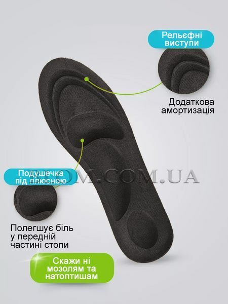 Массажные анатомические стельки для снятия тяжести и усталости ног, 39-42